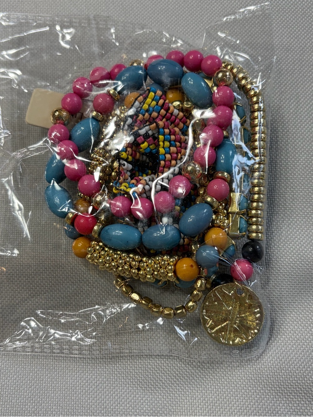 7- Strand Multi Shape Bracelet Set - Picture 2 of 2